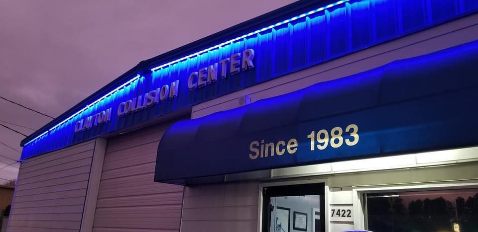 Clayton Collision Center Signage